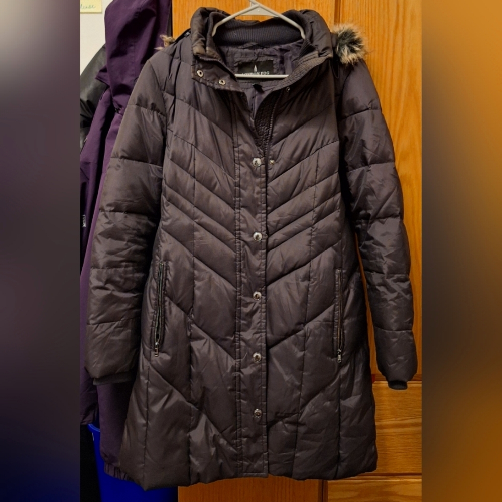 London Fog Size M Blackberry Coat